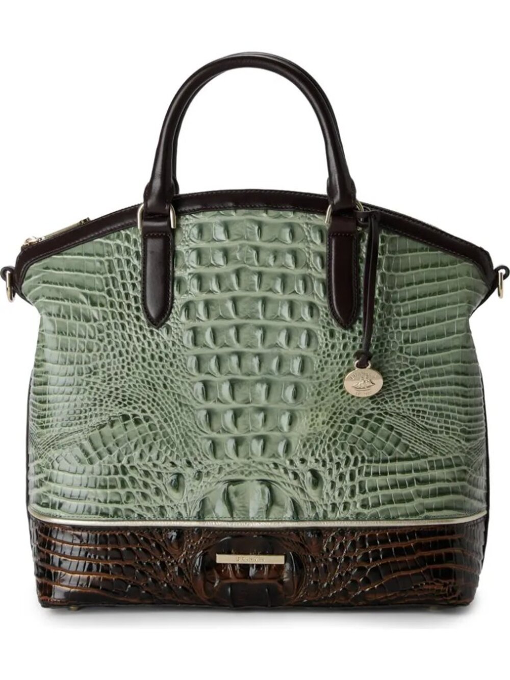 NWT ✅ Brahmin Large Duxbury Softgrass Northway Dome Satchel⭐ NWT, COA, DUST BAG - Picture 3 of 17